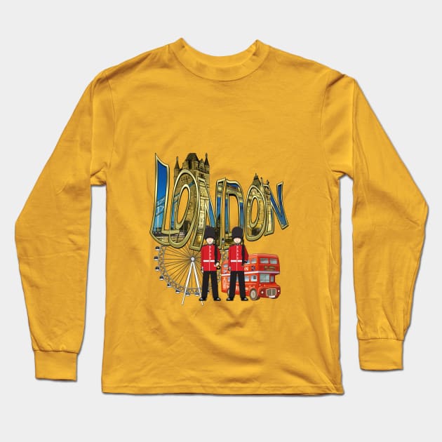 I love London-UK Long Sleeve T-Shirt by Nadine8May